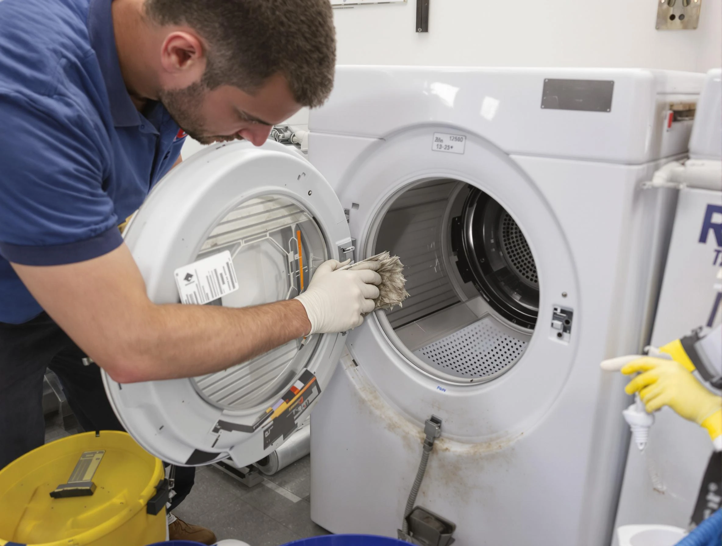 Carefree Dryer Vent Cleaning specialist performing detailed lint trap cleaning service in Carefree
