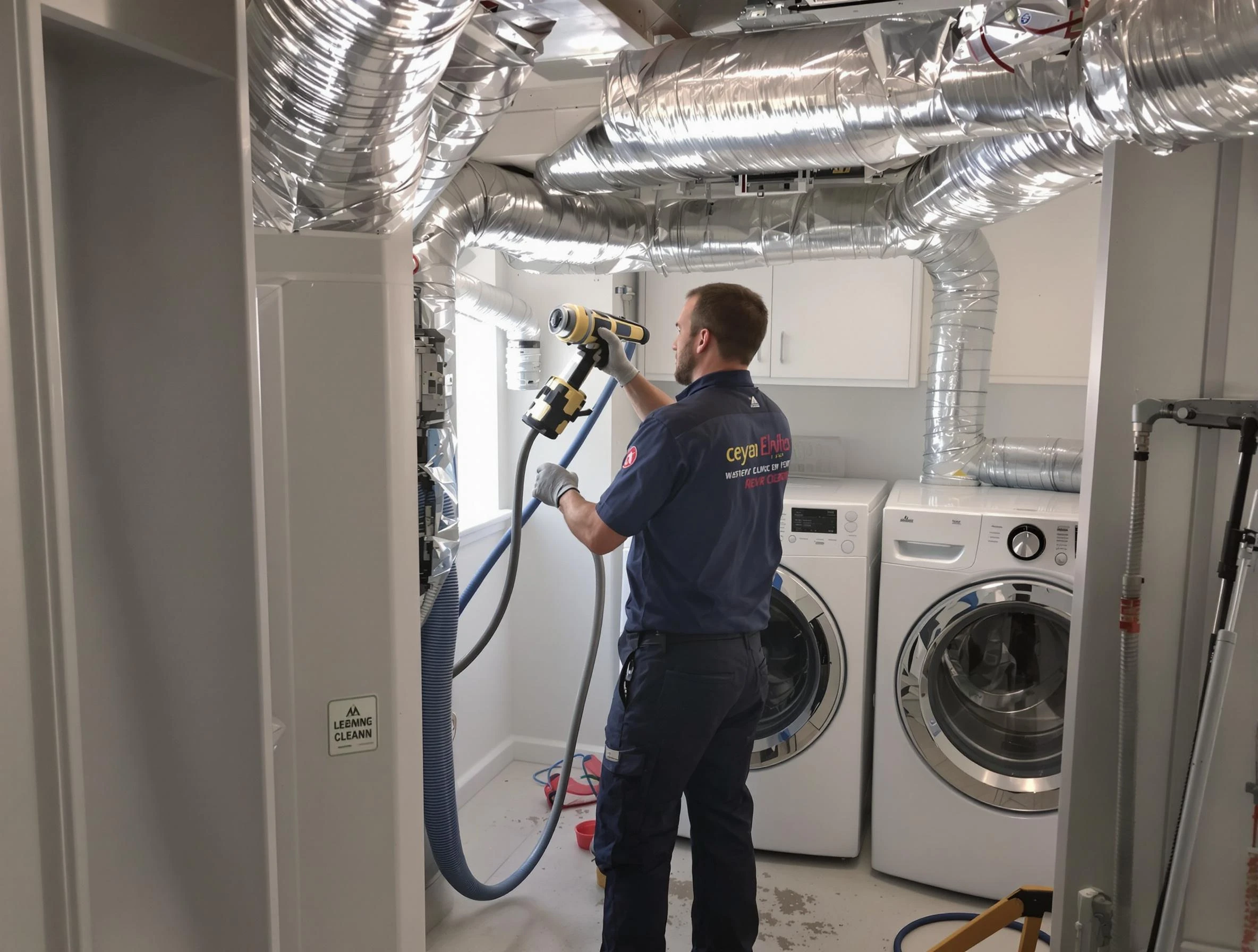 Carefree Dryer Vent Cleaning specialist using advanced equipment for thorough duct cleaning in Carefree