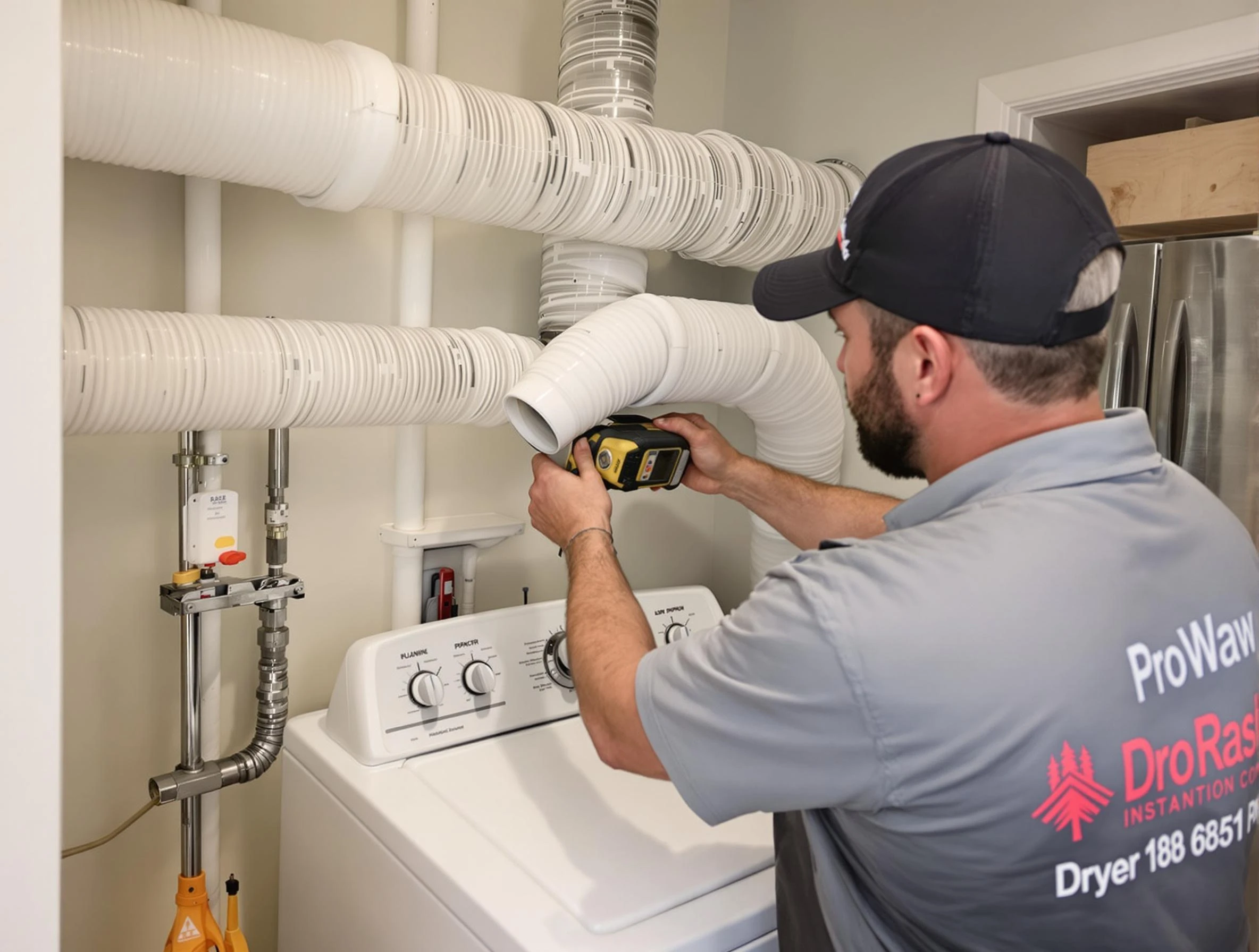 Professional dryer vent hose installation by Carefree Dryer Vent Cleaning in Carefree