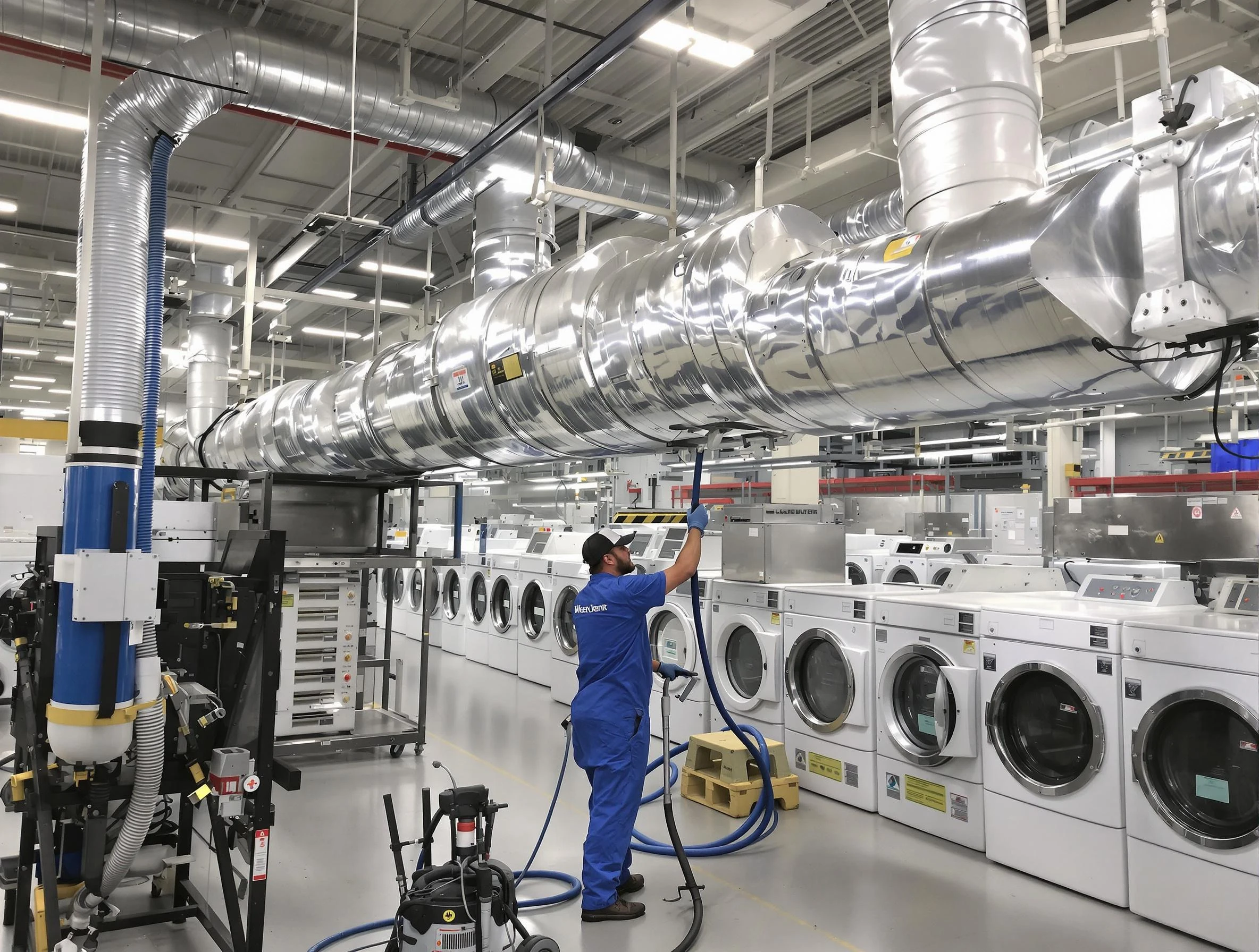 Carefree Dryer Vent Cleaning team performing heavy-duty industrial dryer vent cleaning in Carefree