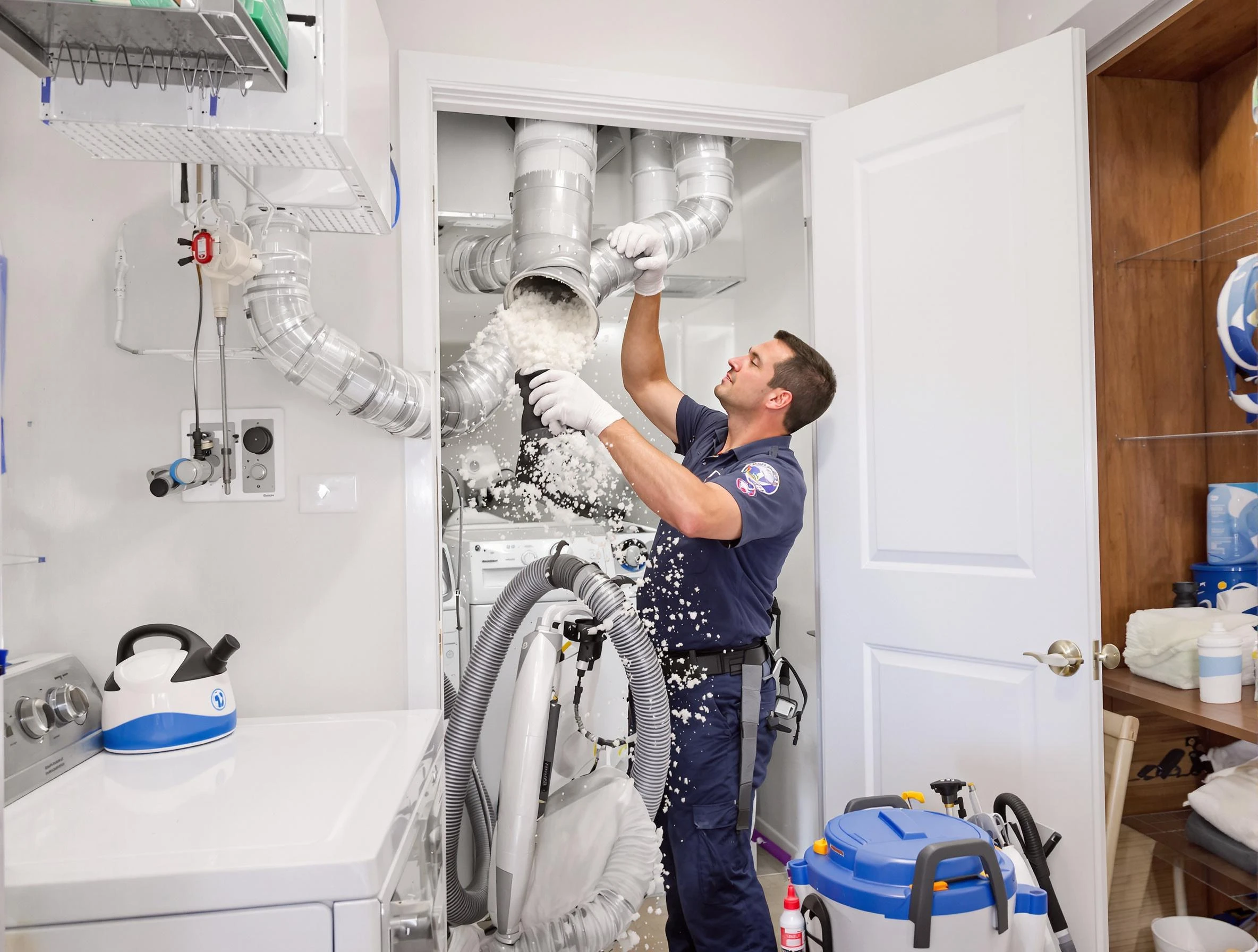 Carefree Dryer Vent Cleaning technician delivering thorough residential dryer vent cleaning service in Carefree